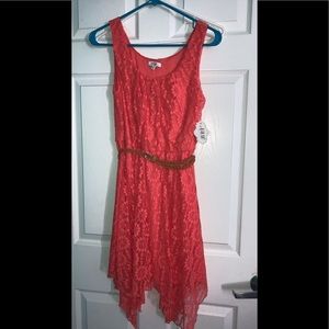 Coral summer dress